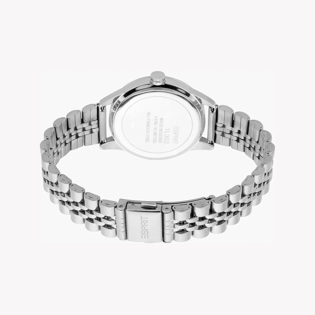 Esprit Women's Silver Stainless Steel Watch, Silver Dial | es1l051m0045