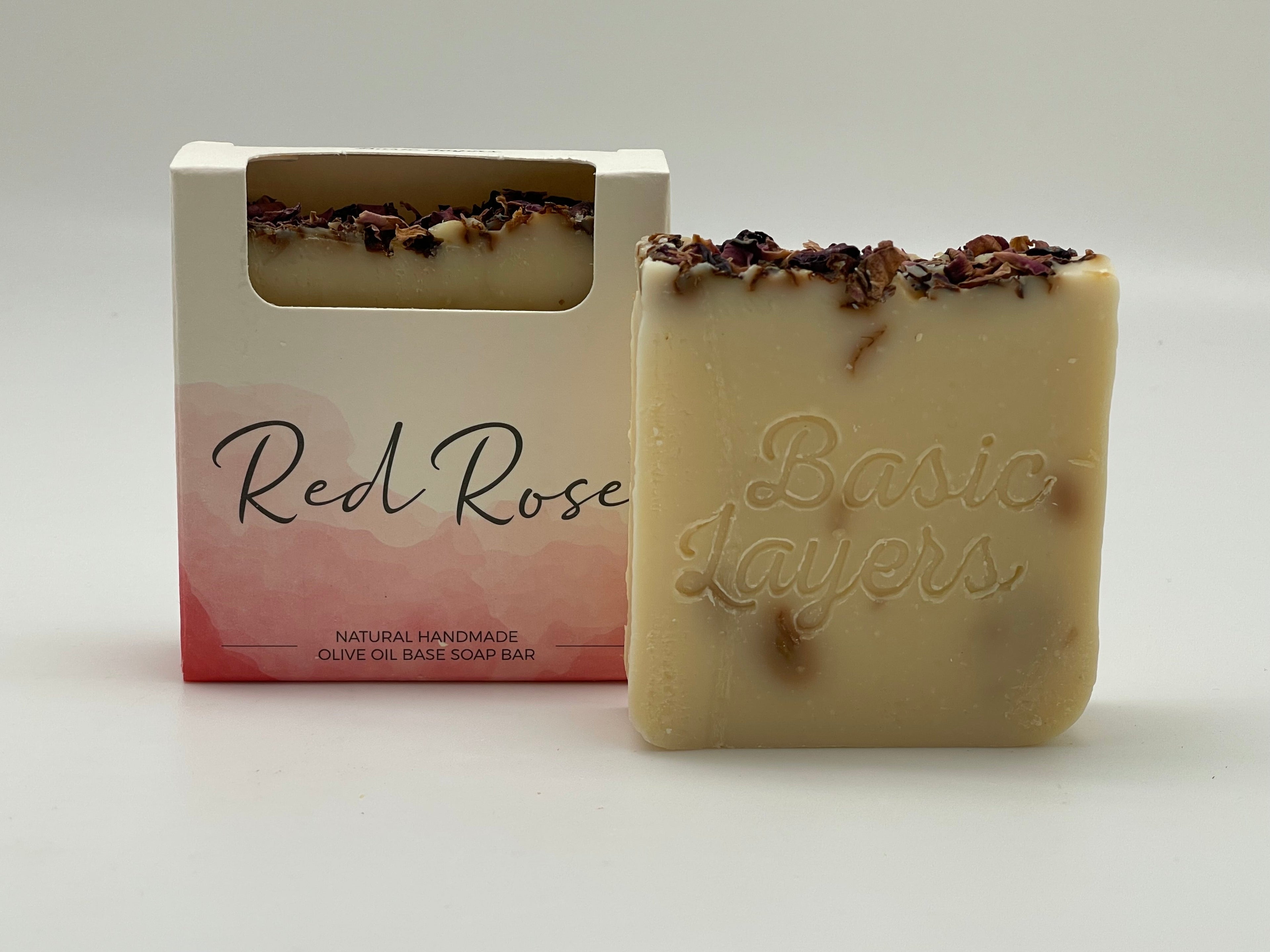 ARTISAN HAND MADE SCENTED RED ROSE SOAP