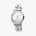 Esprit Women's Silver Stainless Steel Watch, Silver Dial | es1l051m0045