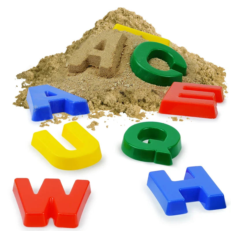 NNEOBA Alphabet Sand Molds Educational Beach Toys (26pcs)