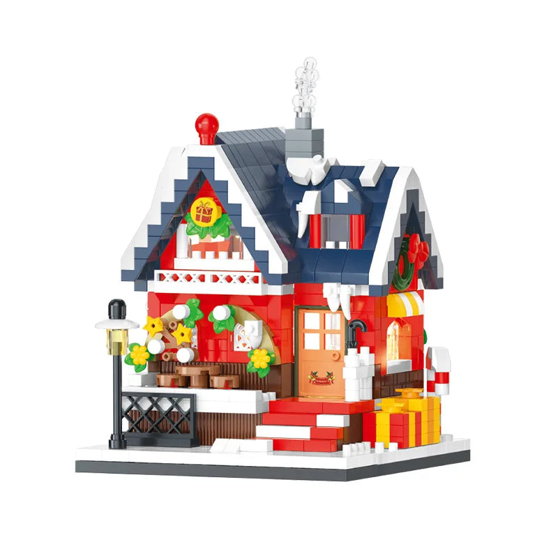 Christmas Candy House Building Blocks Educational Toys
