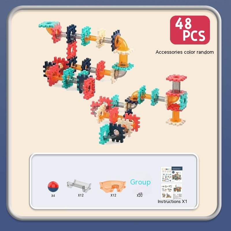 Electric Building Blocks Gear Rotating DIY Educational Toys