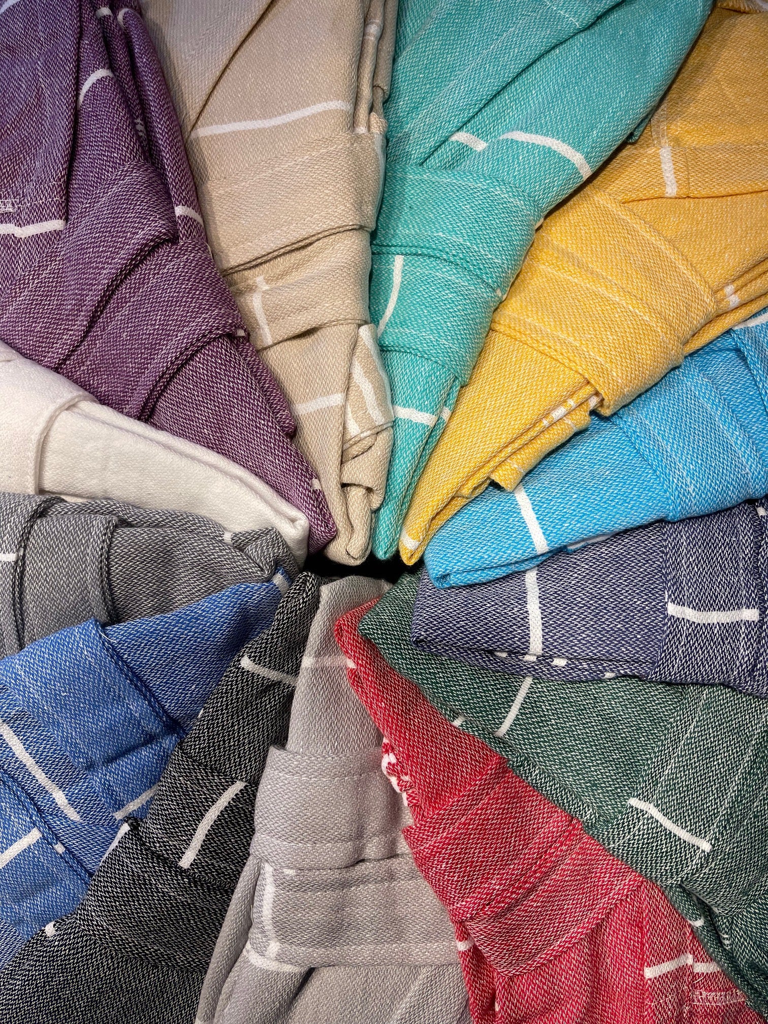 Monaco Turkish Towel Bathrobe – 100% Turkish Cotton Kimono Robe with Deep Pockets & Belt (S/M, L/XL, XXL)