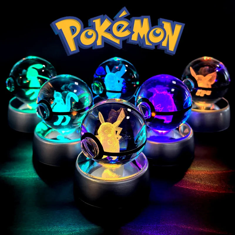 Pokemon Crystal Ball 3D Lamp Night Light-0