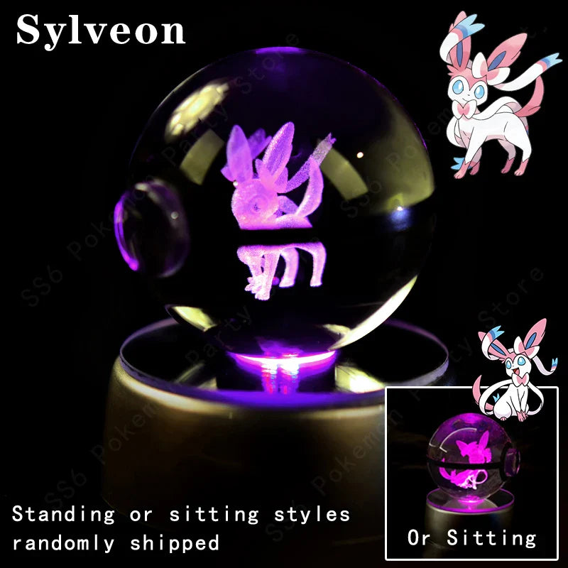 Pokemon Crystal Ball 3D Lamp Night Light-16