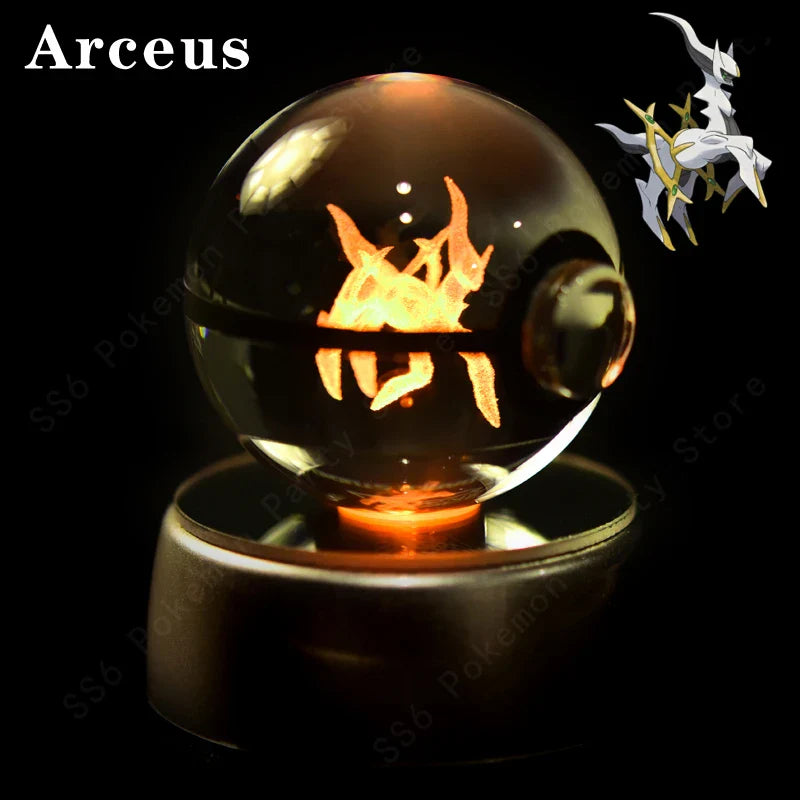 Pokemon Crystal Ball 3D Lamp Night Light-5