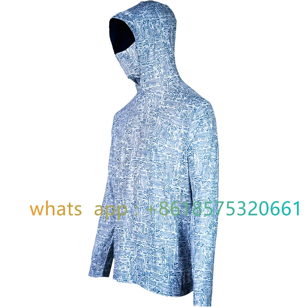 GOOGAN SQUAD Men Hoodie With Mask Long Sleeve Performance Fishing Clothing Quick-drying Sun Protection Fishing Camisa De Pesca