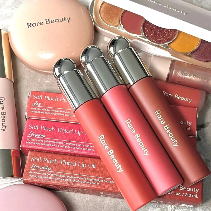 Rare Beauty New Exquisite Shining Lip Gloss Shining Liquid Powder Bluesher Sun Kissed Cheeks and Watery Lips Lipstick Cosmetics