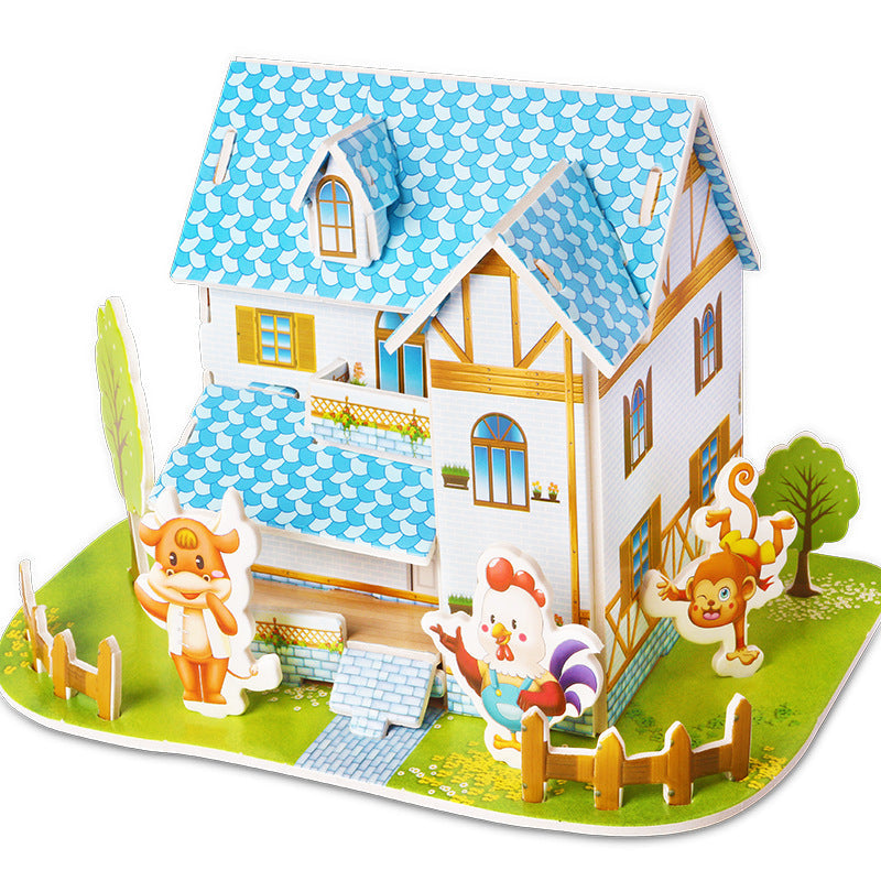 Three-dimensional Paper Puzzle Educational Toys for Kindergarten