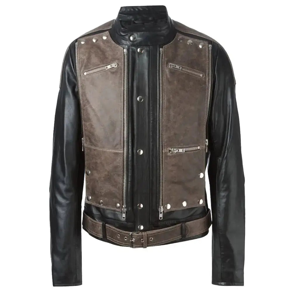 Bikerjacke aus Leder im Stil der amerikanischen Ureinwohner